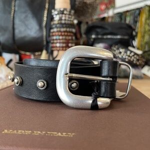 Campomaggi Studded Belt in Nero